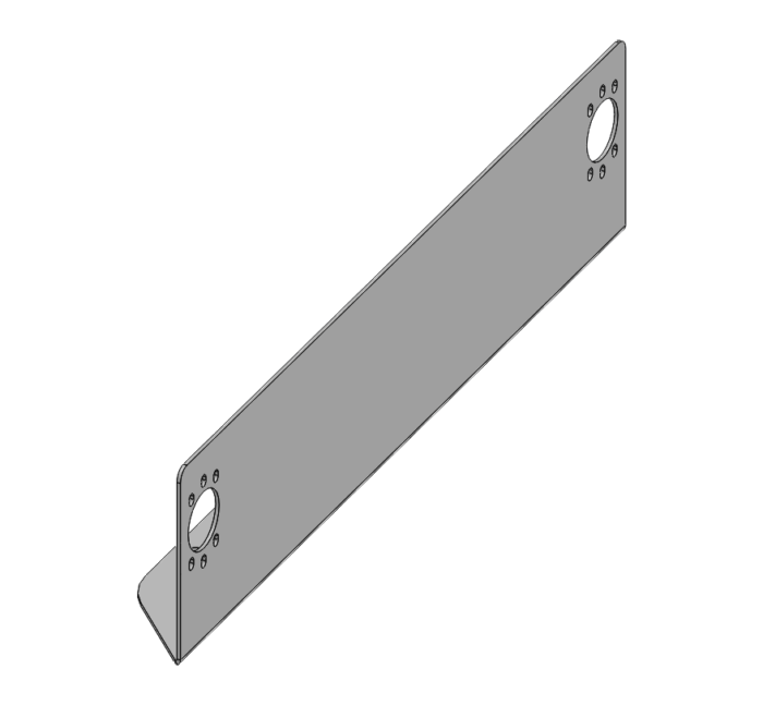 Support éclaireur de plaque